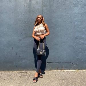 One Shoulder Shimmer Top